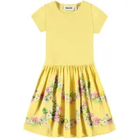 Molo Cissa Short-Sleeved Dress Garlands 146/152 cm Keltainen 146/152 cm Tytöt