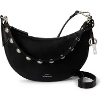 Ralph Lauren Polo ID Käsilaukku Nahka 23 cm Musta