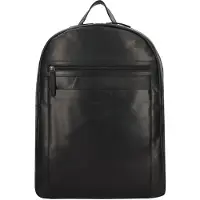 Greenburry Pure Black Arkireppu Nahka 46 cm Kannettavan tietokoneen taskun syvyys Musta