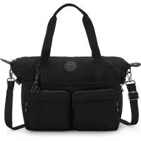 Kipling Basic Elevated New Art Olkalaukku 49 cm Kannettavan tietokoneen taskun syvyys Musta