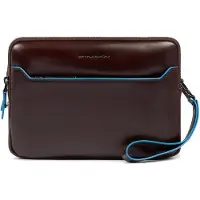 Piquadro Blue Square Crossbody-laukku Nahka 23 cm Ruskea
