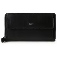 Braun Büffel Golf 3.0 Lompakko RFID-suoja Nahka 19 cm Musta