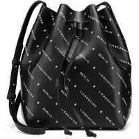 Liebeskind Monogram Bucket-laukku Nahka 40 cm Musta