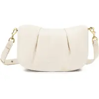 Les Visionnaires Maelle Essential Crossbody-laukku Nahka 27 cm Valkoinen
