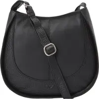 VOi Boston Crossbody-laukku Nahka 28 cm Musta