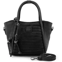 Fredsbruder Layer Mini bag olkalaukku Nahka 17 cm Musta
