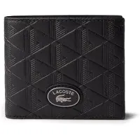 Lacoste Nomogramme Lompakko Nahka 11.5 cm Musta