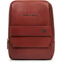 Piquadro Solm Crossbody-laukku Nahka 25 cm Ruskea