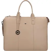 Braun Büffel Hanna Shopperit Nahka 39 cm Kannettavan tietokoneen taskun syvyys Beige
