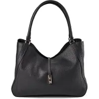 BOSS Reah Olkalaukku Nahka 38 cm Musta