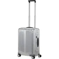 Samsonite Lite-Box Alu Boss Edition 4-pyöräinen Käsimatkatavara 55 cm Hopeanvärinen