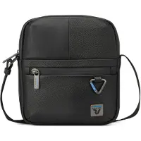 Roncato Trial Crossbody-laukku Nahka 24 cm Musta