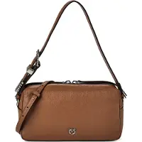Pinko Bauletto Olkalaukku Nahka 25 cm Ruskea