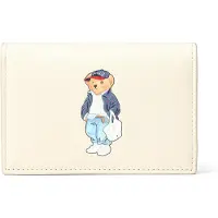 Ralph Lauren Bear Korttikotelo Nahka 10 cm Valkoinen