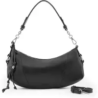 Fredsbruder Stay With Me Olkalaukku Nahka 31 cm Musta