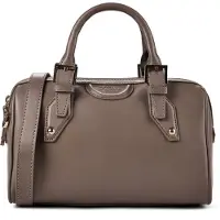 GUESS Nina Käsilaukku Nahka 26 cm Harmaa