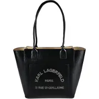 Karl Lagerfeld Daily Olkalaukku Nahka 36 cm Musta