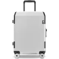 Echolac Logic Pro 4-pyöräinen Käsimatkatavara 55 cm Laajennettava Hopeanvärinen