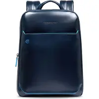 Piquadro Blue Square Arkireppu RFID-suoja Nahka 37 cm Kannettavan tietokoneen taskun syvyys Sininen