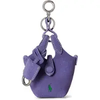 Ralph Lauren for woman. 427P16457001 Lilac suede Polo Play bag charm (OSFA), Casual, Purple, Leather