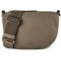 Abro Mina Crossbody-laukku Nahka 26 cm Harmaa