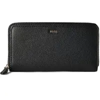 BOSS Lenah Lompakko Nahka 19 cm Musta