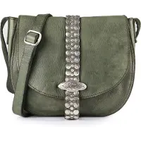 Campomaggi Linda Crossbody-laukku Nahka 22 cm Vihreä