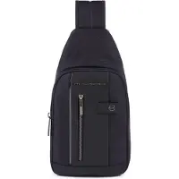 Piquadro Brief Crossbody-laukku 20 cm Sininen