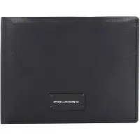 Piquadro Harper Lompakko RFID-suoja Nahka 14 cm Musta