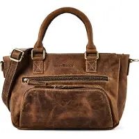 Greenburry Vintage Käsilaukku Nahka 34 cm Ruskea