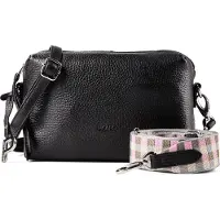 PICARD Texel Crossbody-laukku Nahka 22 cm Musta