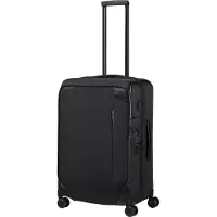 Samsonite Splendix 4-pyöräinen vetolaukku 66 cm Laajennettava Musta