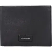 Piquadro Harper Lompakko RFID-suoja Nahka 14 cm Musta