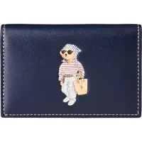 Ralph Lauren Bear Lompakko Nahka 10 cm Sininen