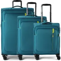 American Tourister Nitestream 4-pyöräinen Matkalaukkusetti 3-osainen Laajennettava Sininen