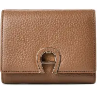 Etienne aigner Fashion Lompakko RFID-suoja Nahka 12.5 cm Ruskea