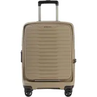 Stratic Novium 4-pyöräinen Käsimatkatavara S 55 cm Kannettavan tietokoneen taskun syvyys Laajennettava Beige