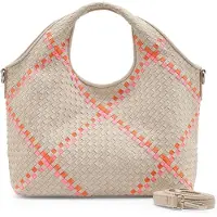 Fredsbruder Happy Weave Käsilaukku Nahka 33 cm Oranssi
