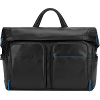 Piquadro Blue Square Revamp Polkupyörälaukku 40 cm Musta