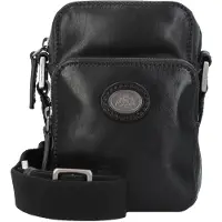 The bridge Story Uomo Crossbody-laukku Nahka 12 cm Musta