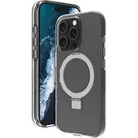 dbramante1928 Iceland Ultra D3O MagSafe Kickstand, iPhone 16 Pro -suojakuori, Läpinäkyvä