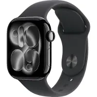 Apple Watch Series 11 GPS 42 mm peilimusta alumiinikuori ja musta urheiluranneke S