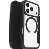 Otterbox React Folio MagSafe lompakkokotelo, iPhone 17 Pro, Black Crystal