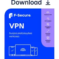 F-SECURE VPN - kaikki laitteet - 5 laitetta / 24 kk -yksityisyyden suoja ohjelmisto, ESD - sähköinen lisenssi