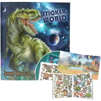 Dino World Galaxy Stickerworld tarrakirja