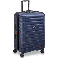 Delsey Elegance Expandable 76 cm matkalaukku, sininen