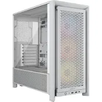 Corsair Frame 4000D RS ARGB ATX-kotelo lasipaneelilla, valkoinen