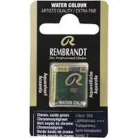 Taidepiste Rembrandt akvarelli 668 Chromium Oxide Green - 1/2 nappi