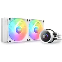 NZXT Kraken 240 RGB, All-in-one-nesteenjäähdytin, 12 cm, Valkoinen