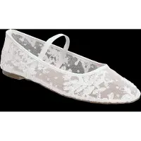 Bianco Bialilja Lace Ballerina - White - 39